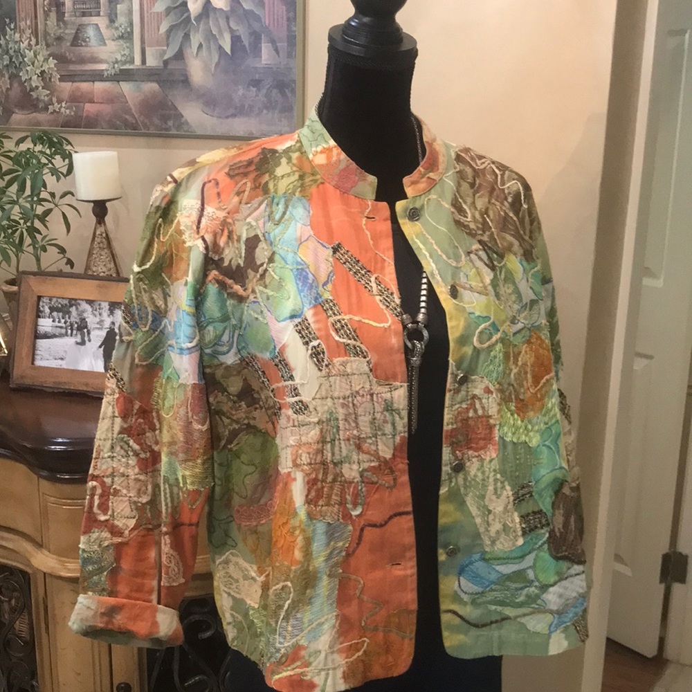 Chico’s Appliqué Jacket